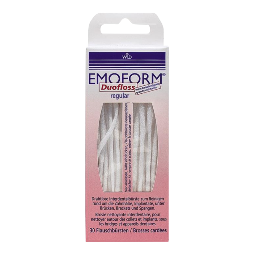 EMOFORM Duofloss, regular,  Zahnfaden,12 Packung à 30 Stk.