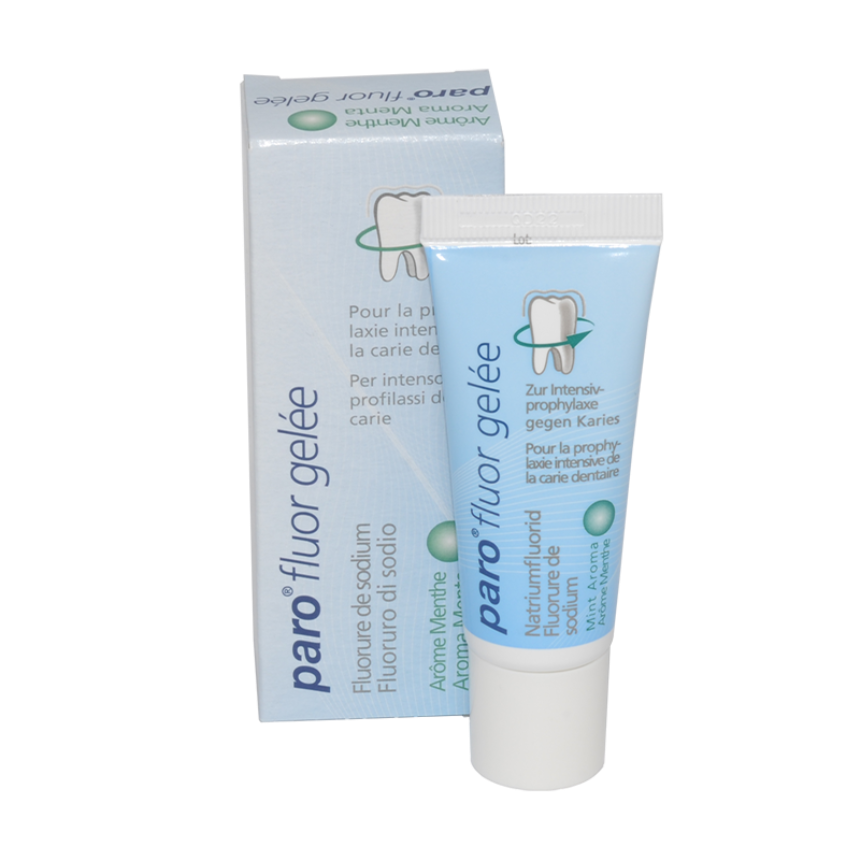 paro® Fluor Gel, Mint, 25 g,Packung à 5 Tuben