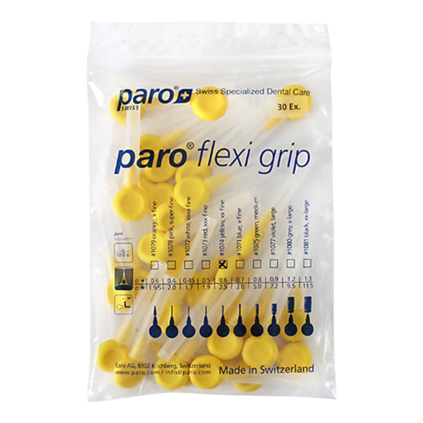 paro® flexi grip, xx-fein, gelb, Ø 2.5 mm,Klinikpackung 30 Stk.