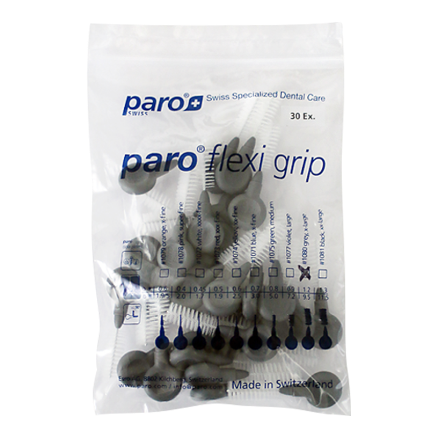 paro® flexi grip, x-large, grau, Ø 9.5 mm,Klinikpackung 30 Stk.