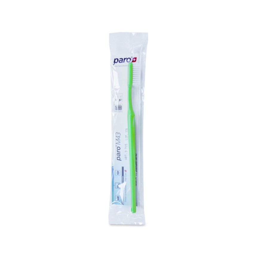 paro® Zahnbürste M43, 4-reihig, medium,Packung à 144 Stk. bulk