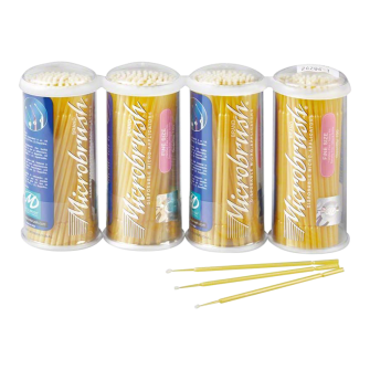 MICROBRUSH Original 'Fine' Gelb (MFY400),1 Karton à 4 x 100 Applikatoren