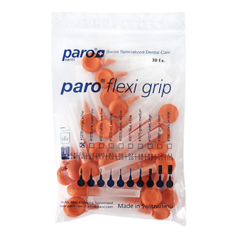 paro® flexi grip, x-fein, orange, kon Ø 1.9/5 mm,Klinikpackung 30 Stk.
