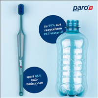 paro&amp;#174; Soft 39 r - Zahnb&amp;#252;rste, soft, 5-reihig, R-PET, r-blue