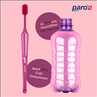 paro&amp;#174; Soft 39 r - Zahnb&amp;#252;rste, soft, 5-reihig, R-PET, r-pink