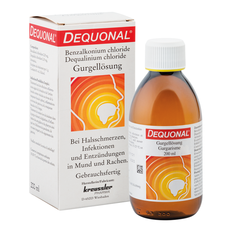 Dequonal Gurgellösung, 200ml,Packung à 6 Stk.