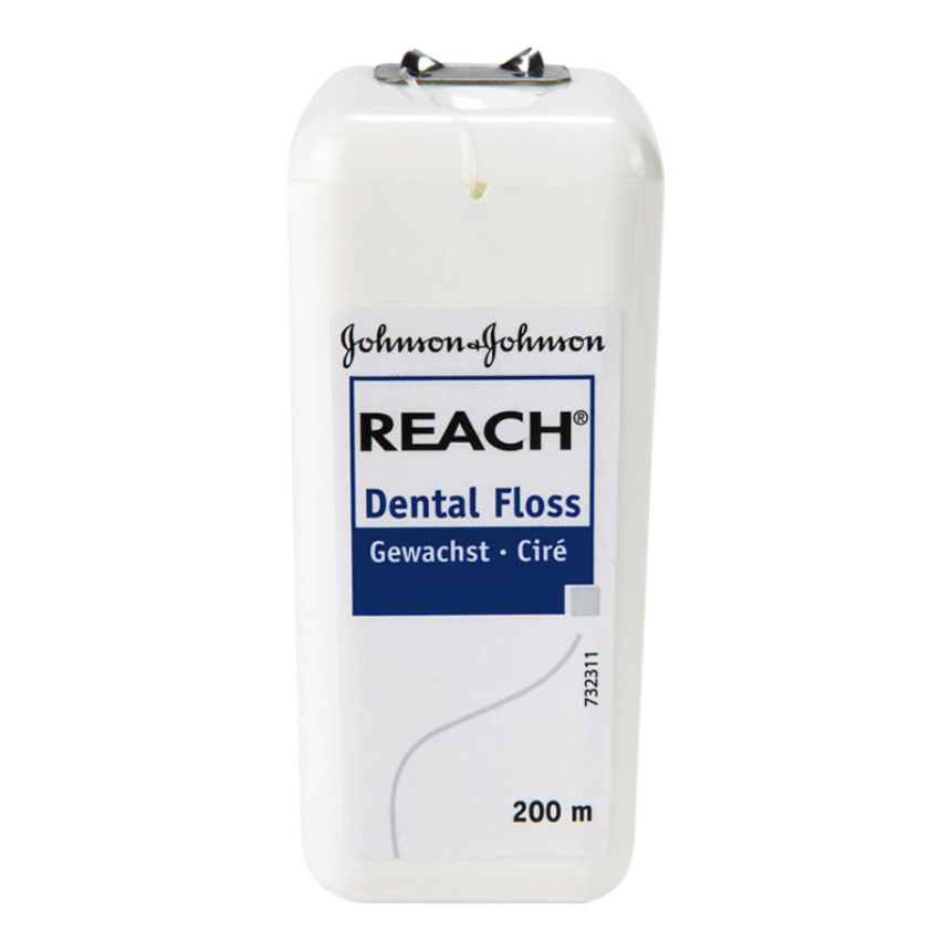REACH Dental Floss, gewachst, 200 m,Packungen &#224; 12 Stk.