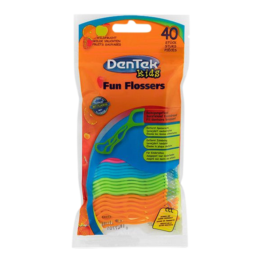 Dentek Kids, Fun Flossers,6 Beutel &#224; 40Stk.