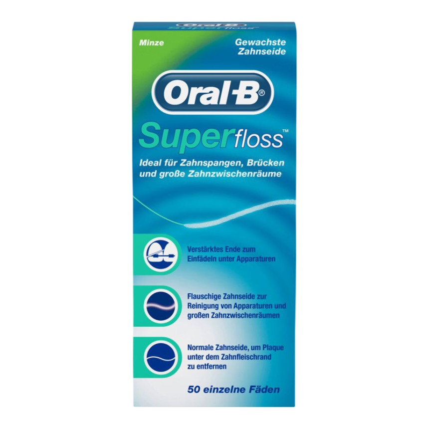 ORAL-B Superfloss Zahnfaden,12 Packung &#224; 50 Stk.