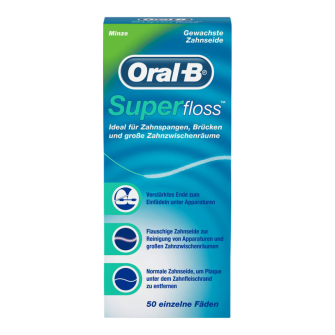 ORAL-B Superfloss Zahnfaden,12 Packung à 50 Stk.