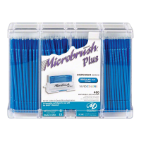 MICROBRUSH Plus, &#39;Regular, Blau (PR400BL),1 Karton &#224; 4 x 100 Applikatoren